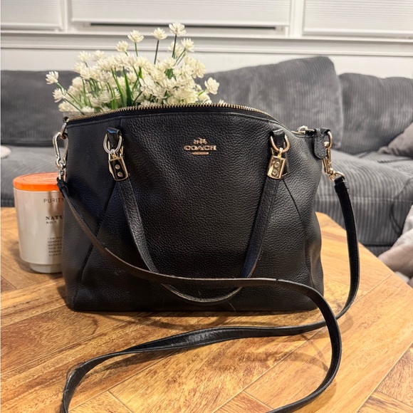 Coach Black Crossbody Bag with Gold Hardware - Picture 1 of 6